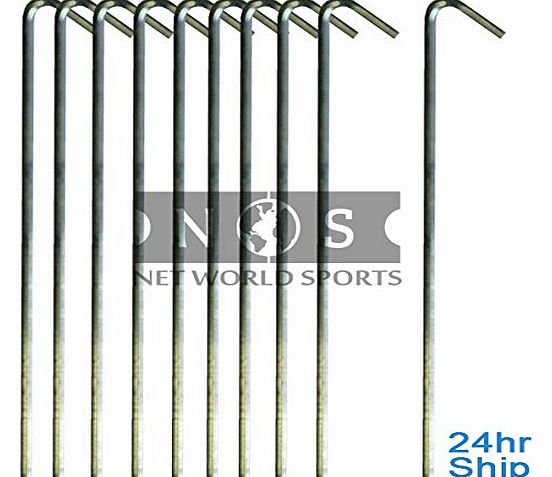 Net World Sports Football Goal Net Pegs (20x Metal) [Net World]